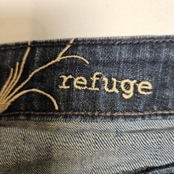Refuge Vixen Jeans Womens 14 Curvy Boot Cut Refuge Stretch dark Wash casual - Picture 13 of 16